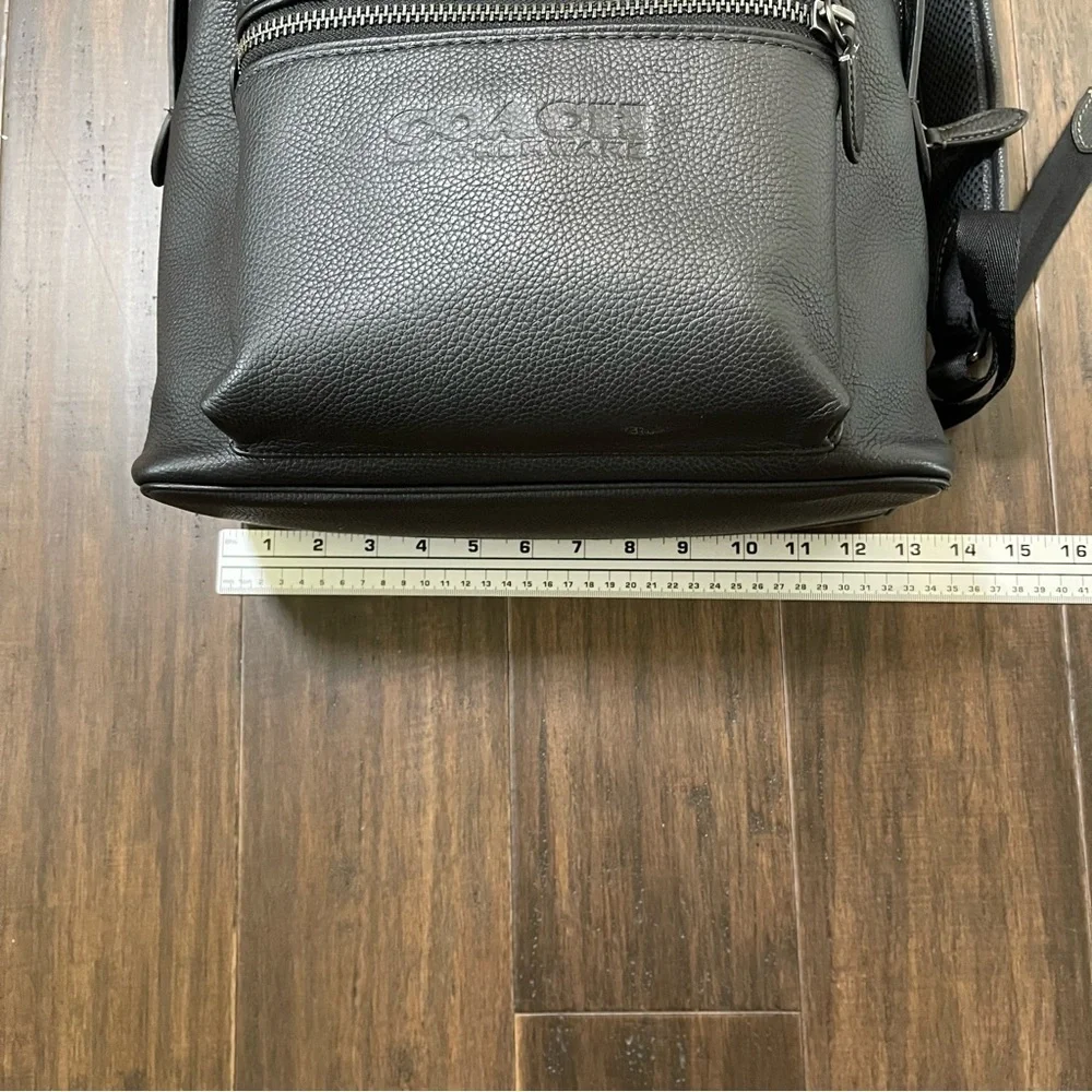 Coach Charter Navy Blue Pebble Chunky Leather Backpack